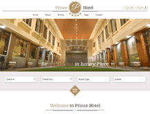 Tablet Screenshot of hotelprinceonline.com